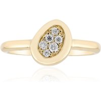 Annette Brillantring mit 6 Brillanten, 0,091 ct, SI1 (G), 375 Gelbgold Unkategorisiert online kaufen