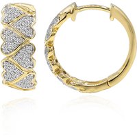 Annette Goldohrringe aus 375er Gold mit 72 Brillanten, 0,576 ct, SI1/G Unkategorisiert online kaufen
