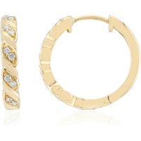 Annette Goldohrringe mit 20 Brillanten SI1 (G), 0,18 ct