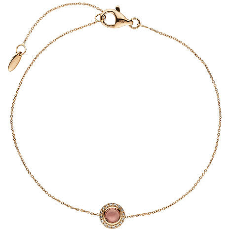 Armband 585 Gold Rotgold 1 Turmalin Cabochon pink 16 Diamanten Brllanten 20 cm Unkategorisiert online kaufen