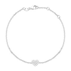 Armband Herz aus 14K Weißgold Diamanten Unkategorisiert online kaufen Armband Herz aus 14K Weißgold Diamanten Unkategorisiert online kaufen