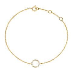 Armband Kreis für Damen aus 14K Gold mit Diamanten Unkategorisiert online kaufen