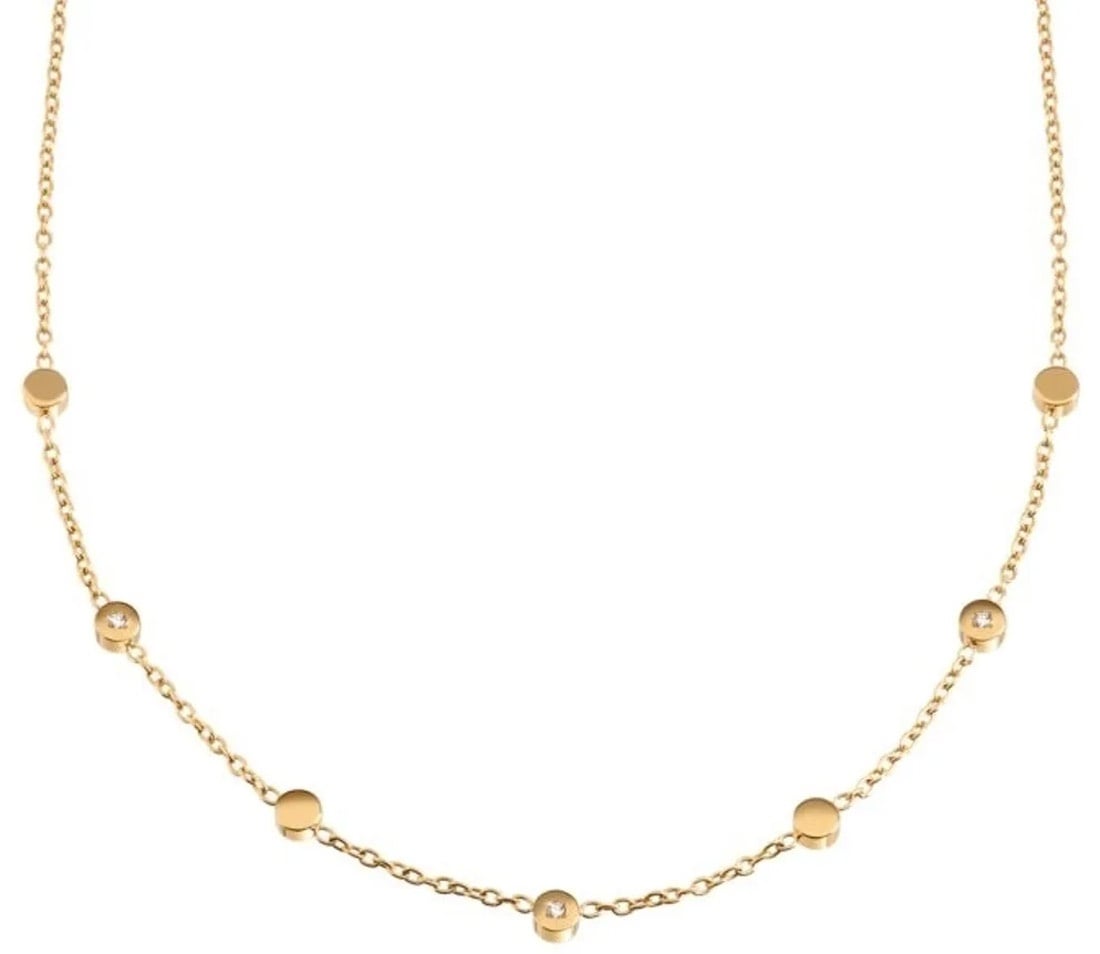 Boccia 08075-04 Damen-Halskette Titan Goldplattiert mit Diamanten Unkategorisiert Produktbild