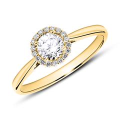 Brilladia 750er Gold-Haloring mit 19 Diamanten, ca. 0,60 ct, TW/SI Unkategorisiert online kaufen