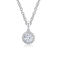 Brilladia 750er Weißgoldkette mit 20 Brillanten und GIA-Diamant 0,50 ct Unkategorisiert online kaufen