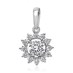 Brilladia Blüten-Diamantanhänger, 13 Brillanten ca. 0,51 ct, 585/750 Weißgold oder 950 Platin Unkategorisiert online kaufen