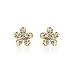 Brilladia Blüten-Ohrstecker 585/750 Gelbgold, 42 Brillanten 0,41 ct Unkategorisiert online kaufen