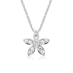 Brilladia Blütenkette 14K/585 Weißgold, 11 Brillanten 0,15 ct G/SI Unkategorisiert online kaufen