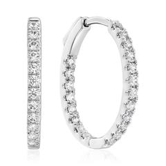 Brilladia Creolen mit 40 Brillanten, 0,73 ct, Weißgold oder Platin Unkategorisiert online kaufen