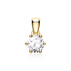 Brilladia Damen-Anhänger 585 Gold mit 1 Brillant, ca. 0,20 ct, Top Wesselton/SI Unkategorisiert online kaufen