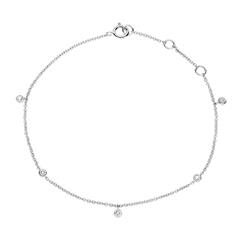 Brilladia Damen-Armband aus 585 Weißgold mit 5 Brillanten, 0,10 ct Unkategorisiert online kaufen