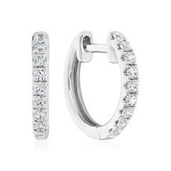 Brilladia Damen-Creolen: 18 Brillanten, 0,22 ct, Weißgold oder Platin Unkategorisiert online kaufen