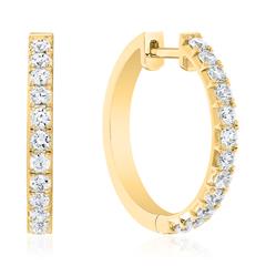 Brilladia Damen-Creolen aus 585/750 Gelbgold mit 24 Brillanten, 0,79 ct TW/SI Unkategorisiert online kaufen Brilladia Damen-Creolen aus 585/750 Gelbgold mit 24 Brillanten, 0,79 ct TW/SI Unkategorisiert online kaufen