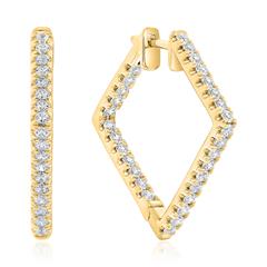 Brilladia Damen-Creolen aus 585er/750er Gelbgold mit 60 Brillanten, 1,36 ct Unkategorisiert online kaufen