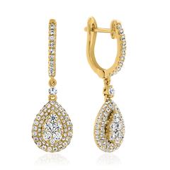 Brilladia Damen-Creolen mit 182 Brillanten, ca. 1,30 ct, 585/750 Gelbgold Unkategorisiert online kaufen