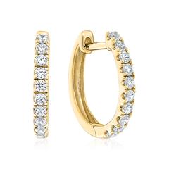 Brilladia Damen-Creolen mit 20 Brillanten, 0,42 ct G/SI – 585/750 Weißgold oder 950 Platin Unkategorisiert Produktbild