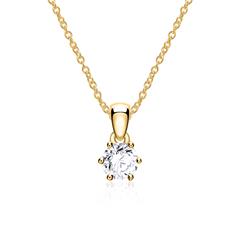 Brilladia Damen-Diamantkette aus 585 Gold – 1 Brillant, ca. 0,05 ct Unkategorisiert online kaufen