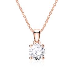 Brilladia Damen-Diamantkette mit 1 Brillant, ca. 0,25 ct TW/SI, 585 Roségold Unkategorisiert online kaufen
