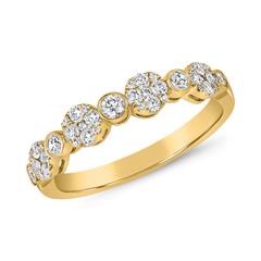 Brilladia Damen-Diamantring – 41 Diamanten, 0,46 ct, 14/18 K Gelbgold, Top Wesselton/SI, gravierbar Unkategorisiert online kaufen