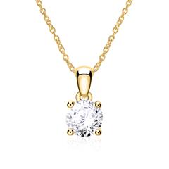 Brilladia Damen-Goldkette aus 585er Gold mit 0,25 ct Brillant, Top Wesselton, small inclusions Unkategorisiert online kaufen