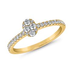 Brilladia Damen-Gravurring Gelbgold 14/18 Karat, 30 Brillanten, 0,35 ct Unkategorisiert online kaufen