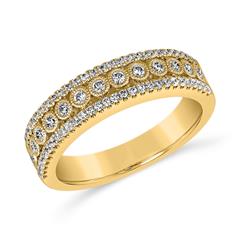 Brilladia Damen-Gravurring mit 71 Brillanten, ca. 0,47 ct, 585/750 Gelbgold Unkategorisiert online kaufen