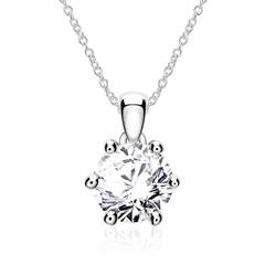 Brilladia Damen-Halskette 585 Weißgold, 1,00 ct Brillant Top Wesselton SI Unkategorisiert online kaufen