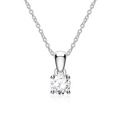 Brilladia Damen-Halskette aus 585 Weißgold mit 1 Brillant ca. 0,10 ct, Top Wesselton/SI Unkategorisiert online kaufen Brilladia Damen-Halskette aus 585 Weißgold mit 1 Brillant ca. 0,10 ct, Top Wesselton/SI Unkategorisiert online kaufen