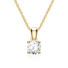 Brilladia Damen-Kette mit Anhänger, 1 Brillant 0,20 ct TW/SI, 585 Gold Unkategorisiert online kaufen
