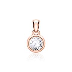 Brilladia Damen-Kettenanhänger 585 Roségold, Brillant 0,10 ct, Top Wesselton/SI Unkategorisiert online kaufen