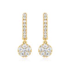 Brilladia Damen-Klappcreolen, 38 Brillanten 0,61 ct, 585/750 Gelbgold Unkategorisiert online kaufen
