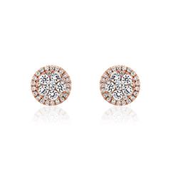 Brilladia Damen-Ohrstecker mit 64 Brillanten 0,63 ct aus 585/750 Roségold Unkategorisiert online kaufen