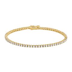 Brilladia Damen-Tennisarmband aus 585er/750er Gelbgold mit 75 Brillanten, ca. 3,02 ct Unkategorisiert online kaufen