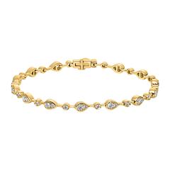 Brilladia Damen-Tropfenarmband, 42 Brillanten 1,34 ct, Gelbgold Unkategorisiert online kaufen