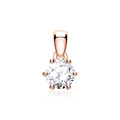 Brilladia Damenanhänger, 1 Brillant 0,20 ct TW/SI, 585 Roségold
