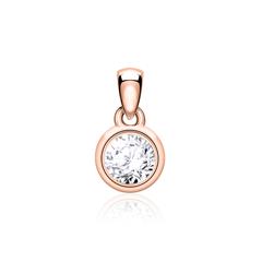 Brilladia Damenanhänger aus 585 Roségold mit 1 Brillant ca. 0,15 ct, Top Wesselton, small inclusions Unkategorisiert online kaufen