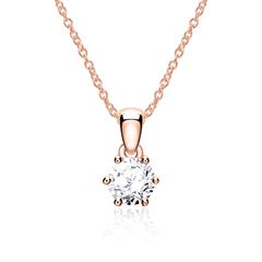 Brilladia Damenkette 585 Roségold mit Brillant 0,15 ct, TW/SI Unkategorisiert online kaufen
