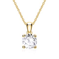 Brilladia Damenkette aus 14K/585 Gold mit Brillant ca. 0,50 ct, Top Wesselton Unkategorisiert online kaufen
