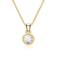 Brilladia Damenkette aus 585 Gold – 1 Brillant 0,15 ct, SI Unkategorisiert online kaufen