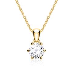 Brilladia Damenkette aus 585 Gold mit Brillant 0,25 ct TW/SI Unkategorisiert online kaufen