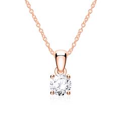 Brilladia Damenkette aus 585 Roségold mit 0,15 ct Brillant Unkategorisiert online kaufen