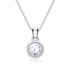 Brilladia Damenkette mit GIA-Brillant ca. 0,30 ct, Top Wesselton/SI, 585 Weißgold Unkategorisiert online kaufen