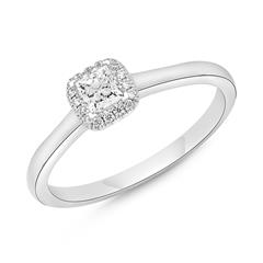 Brilladia Damenring 750 Weißgold mit 16 Brillanten und Princess-Diamant Unkategorisiert online kaufen Brilladia Damenring 750 Weißgold mit 16 Brillanten und Princess-Diamant Unkategorisiert online kaufen