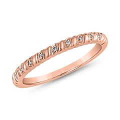 Brilladia Damenring aus 14 oder 18 Karat Roségold mit 9 Brillanten, 0,03 ct, SI/TW Unkategorisiert online kaufen
