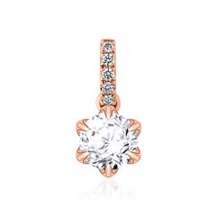Brilladia Diamant-Anhänger 585 Roségold mit 6 Brillanten, 0,25–1,00 ct + ca. 0,04 ct, G/SI Unkategorisiert online kaufen