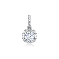 Brilladia Diamant-Anhänger 750 Weißgold mit 19 Brillanten (ca. 0,14 ct) und GIA-Diamant (ca. 0,30 ct) Unkategorisiert online kaufen