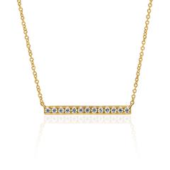 Brilladia Diamantkette, 13 Brillanten, 0,25 ct, 14/18 Karat Gelbgold Unkategorisiert online kaufen