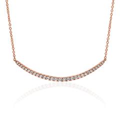 Brilladia Diamantkette aus 14- oder 18-Karat-Roségold mit 29 Brillanten, 0,31 ct Unkategorisiert online kaufen