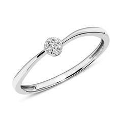 Brilladia Diamantring, 7 Brillanten ca. 0,04 ct, 585 Weißgold Unkategorisiert online kaufen