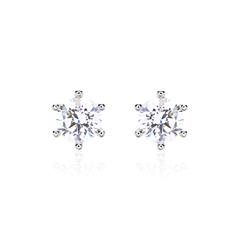 Brilladia FairJewel Damen-Ohrstecker mit 2 Lab-Grown-Brillanten, 14K Weißgold Unkategorisiert online kaufen